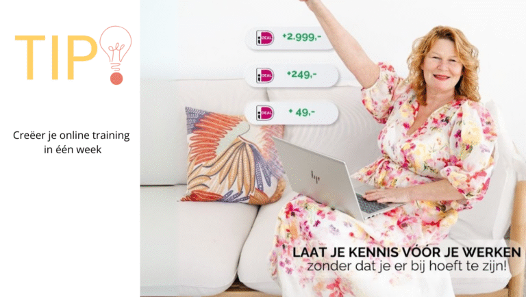 Creeer je online training in een week